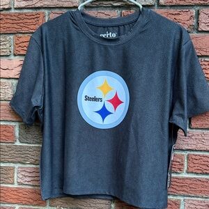 Steelers Cropped Emblem Graphic Tee